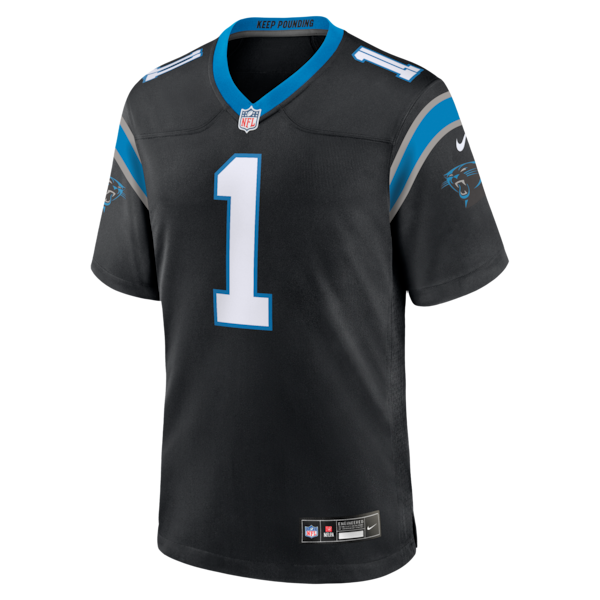 Cam Newton Carolina Panthers Nike Team Retired Game Jersey -  Black