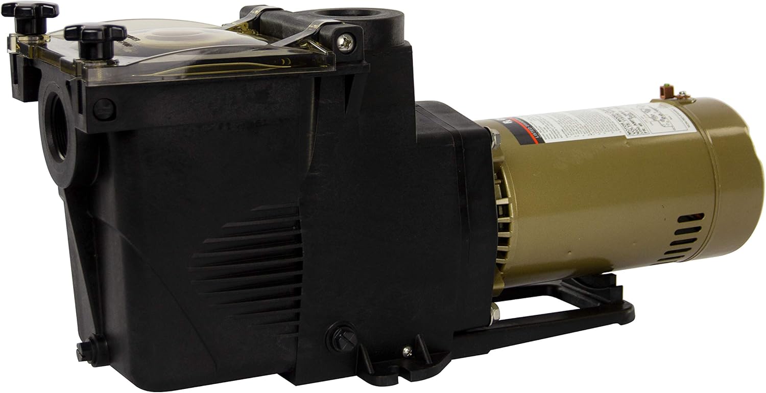 Rx Clear Ultimate Niagara 3/4 HP Pool Pump for Inground Swimming Pools | 56 Frame | 115/230 Volt | 8.5/4.3 Amps | Corrosion Proof | Large See-Through Strainer Cover