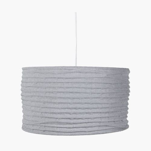 Ruma 50cm Hessian Accordion Ceiling Lampshade Pendant