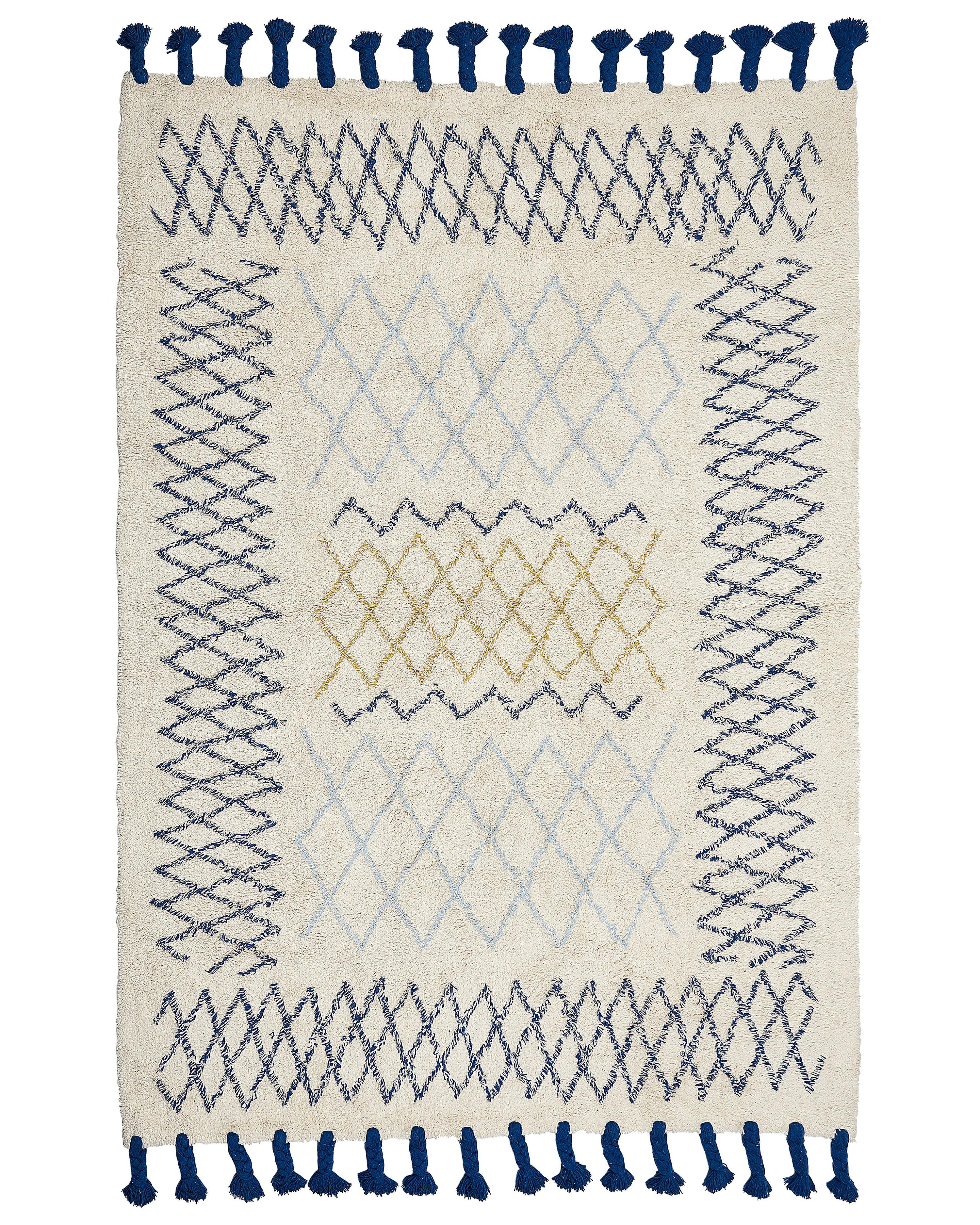 Rug ERZINCAN Beige 140 x 200 cm Cotton
