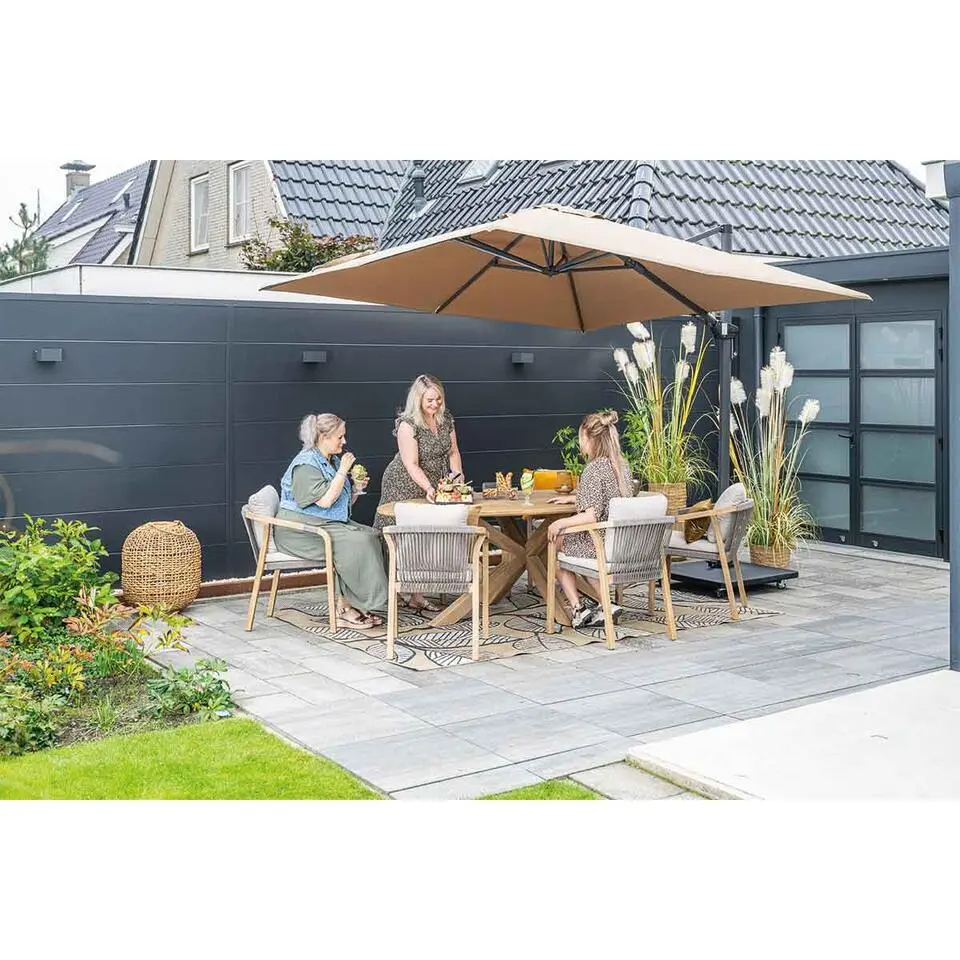 Garden Impressions Alora tuinset 7-delig - Tamako tuintafel 220x115 cm