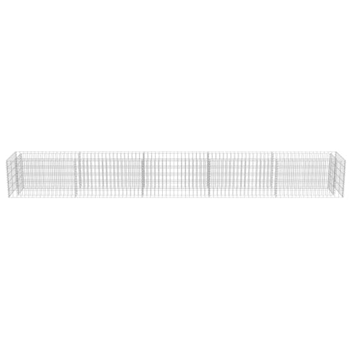 NNEVL Gabion Raised Bed Galvanised Steel 450x50x50 cm