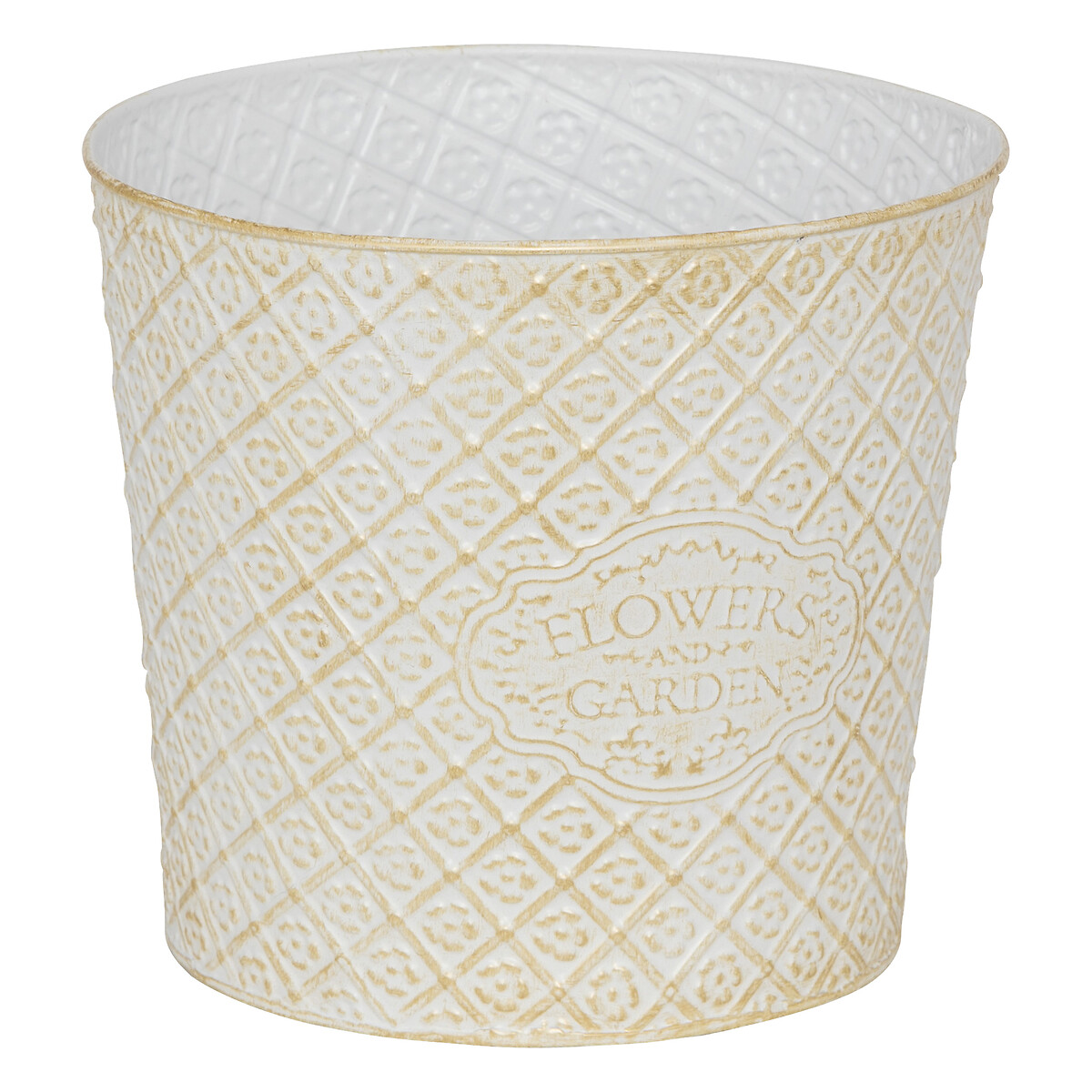 Vaso TINO em ferro branco 24,5cm