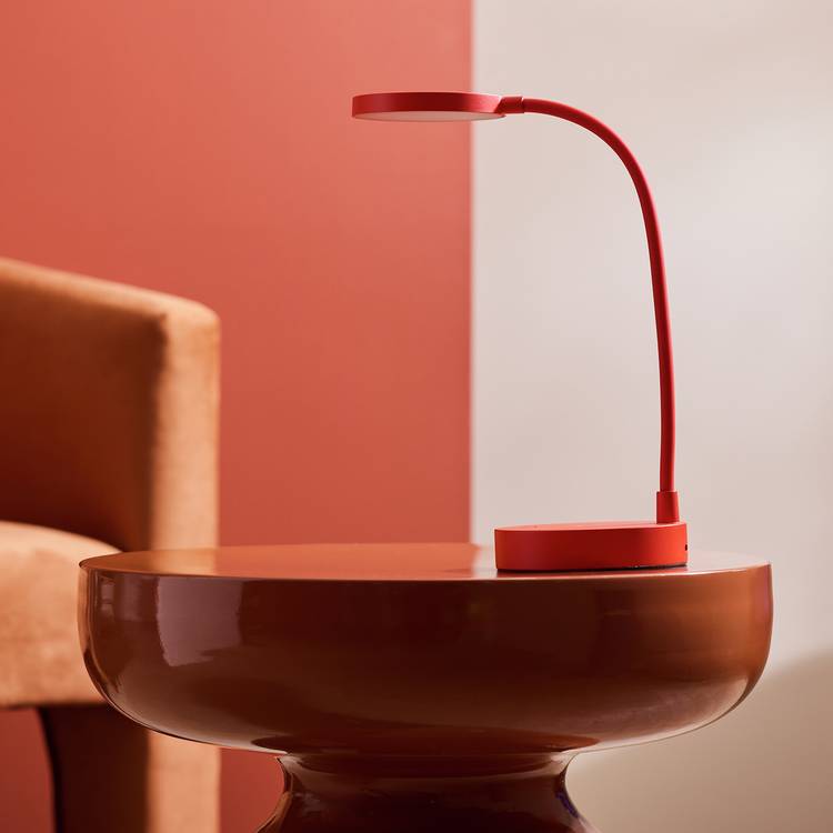 Habitat Mopsa Rechargeable Desk Lamp - Red