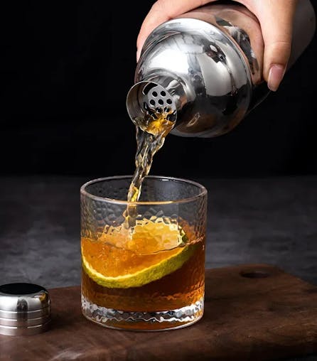 NNEOBA 6pcs Stainless Steel Cocktail Shaker Bartending Kit