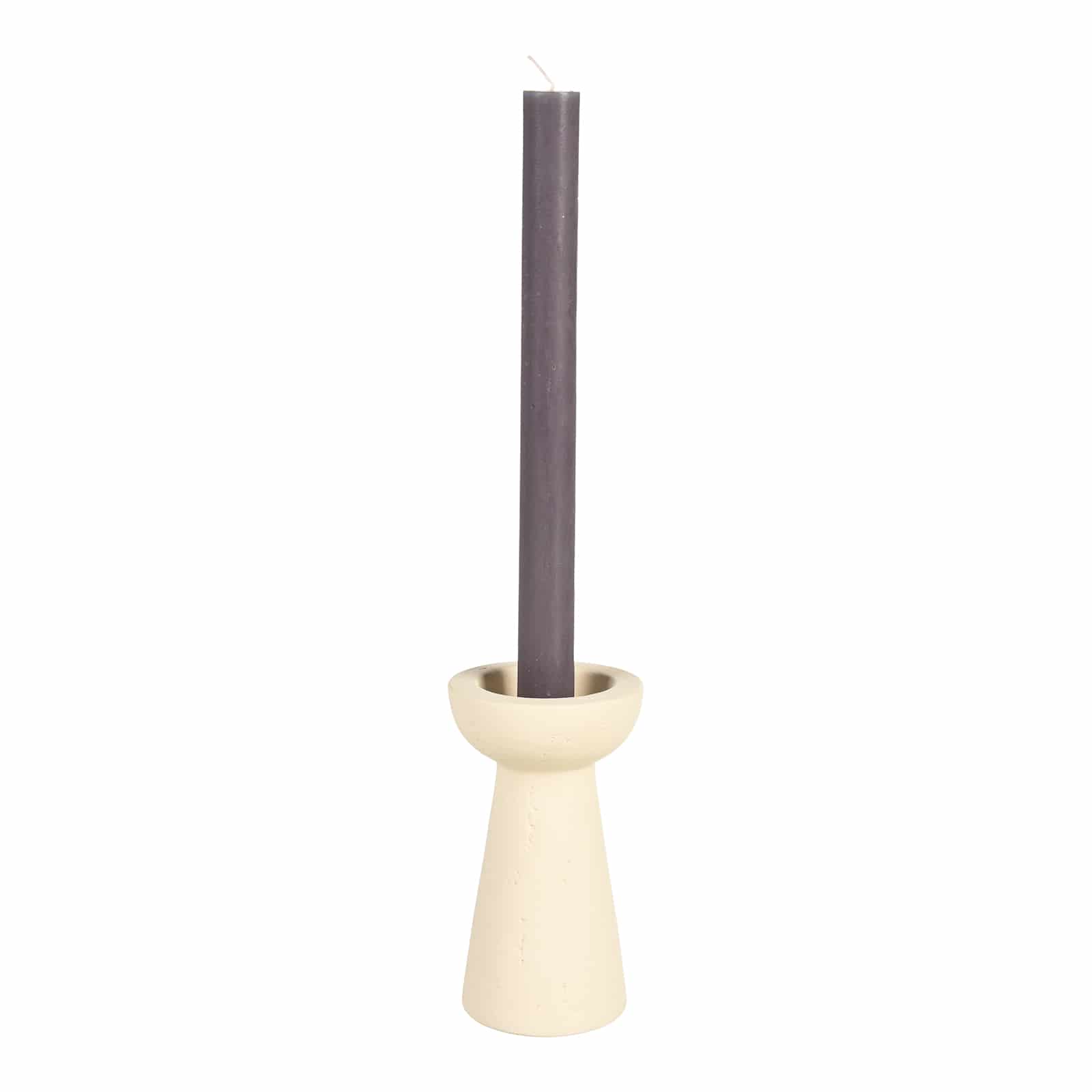 Stabkerzenhalter Weiß, ⌀ 7.5 cm, H 130 mm
