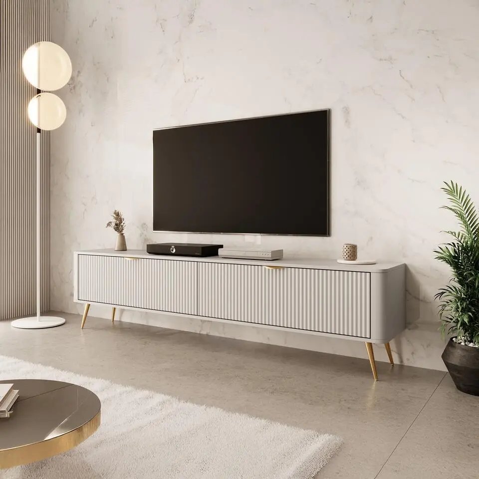 Meubella - TV-Meubel Lima - Beige - 200 cm