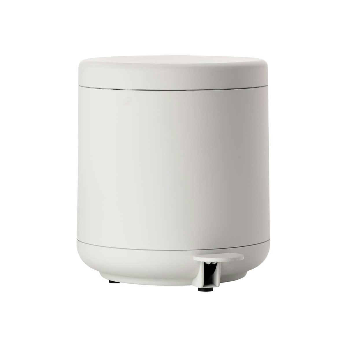 UME - Poubelle à pédale en plastique gris clair