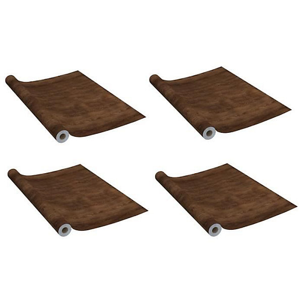 Film autoadhésif - VIDAXL - Chêne foncé - 210x90 cm - 4 pcs - PVC Imperméable