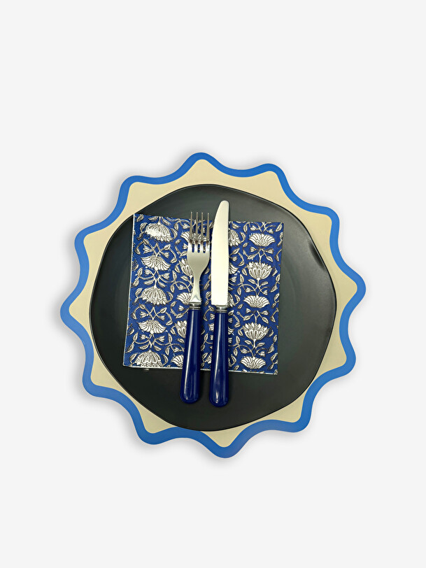 Fourchette serpette indigo - opjet indigo