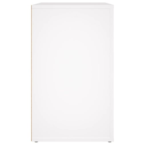 NNEVL Bedside Cabinet White 50x36x60 cm Engineered Wood