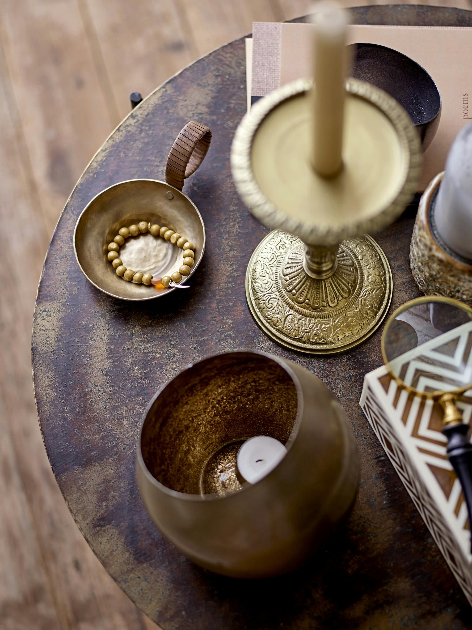 ADELE - Table basse Léa métal D63,5cm