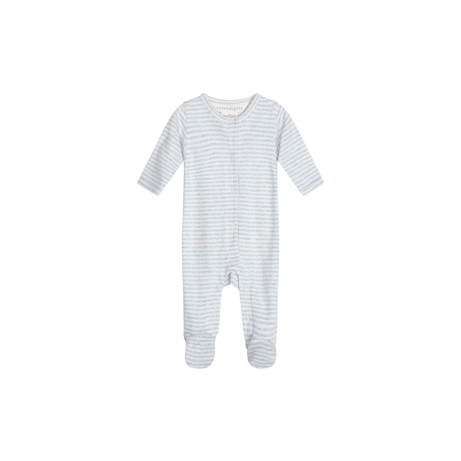 Newborn Stripe Suit, mist/offwhite