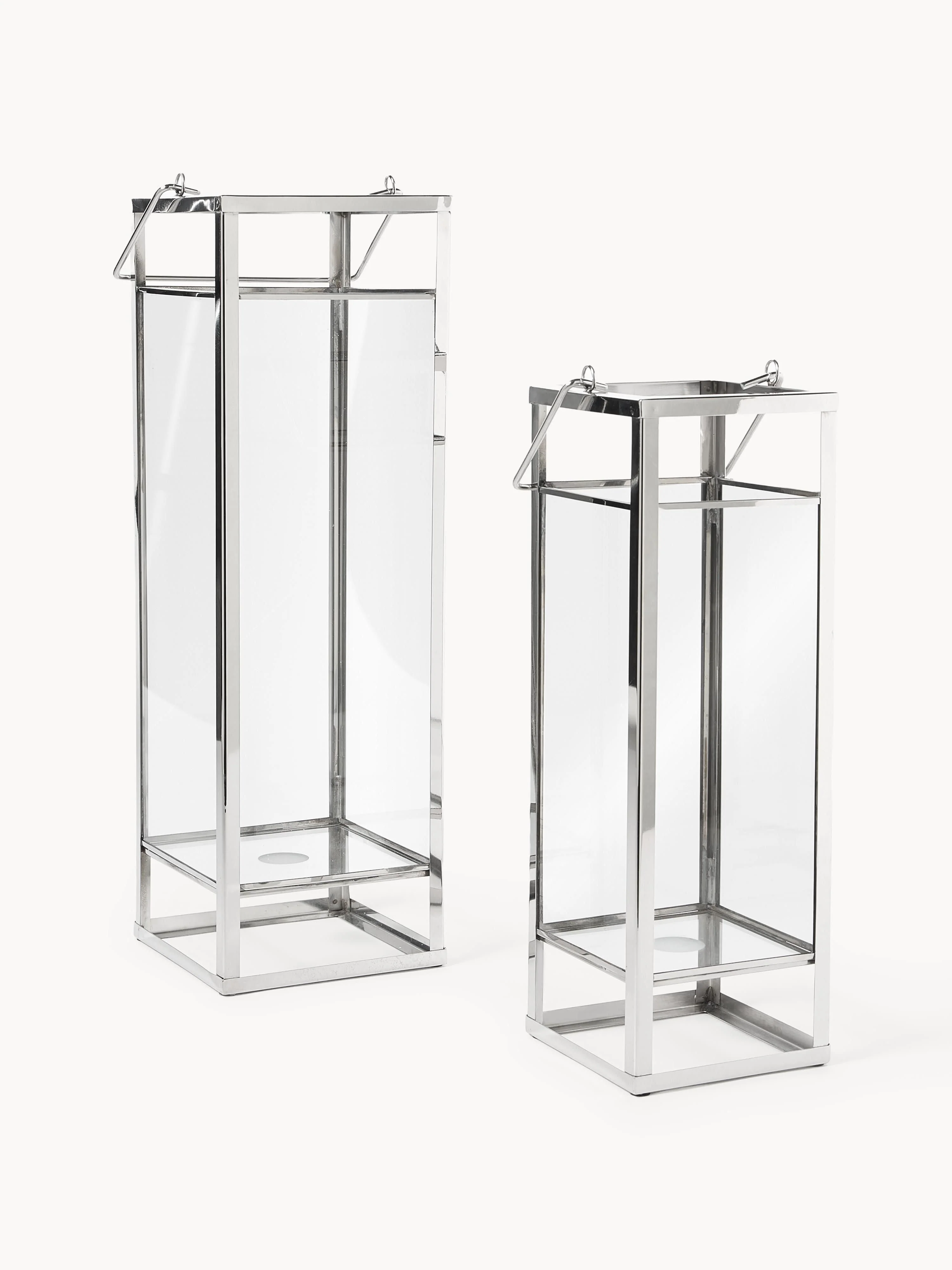 Glas-Laternen Nathan, 2er-Set