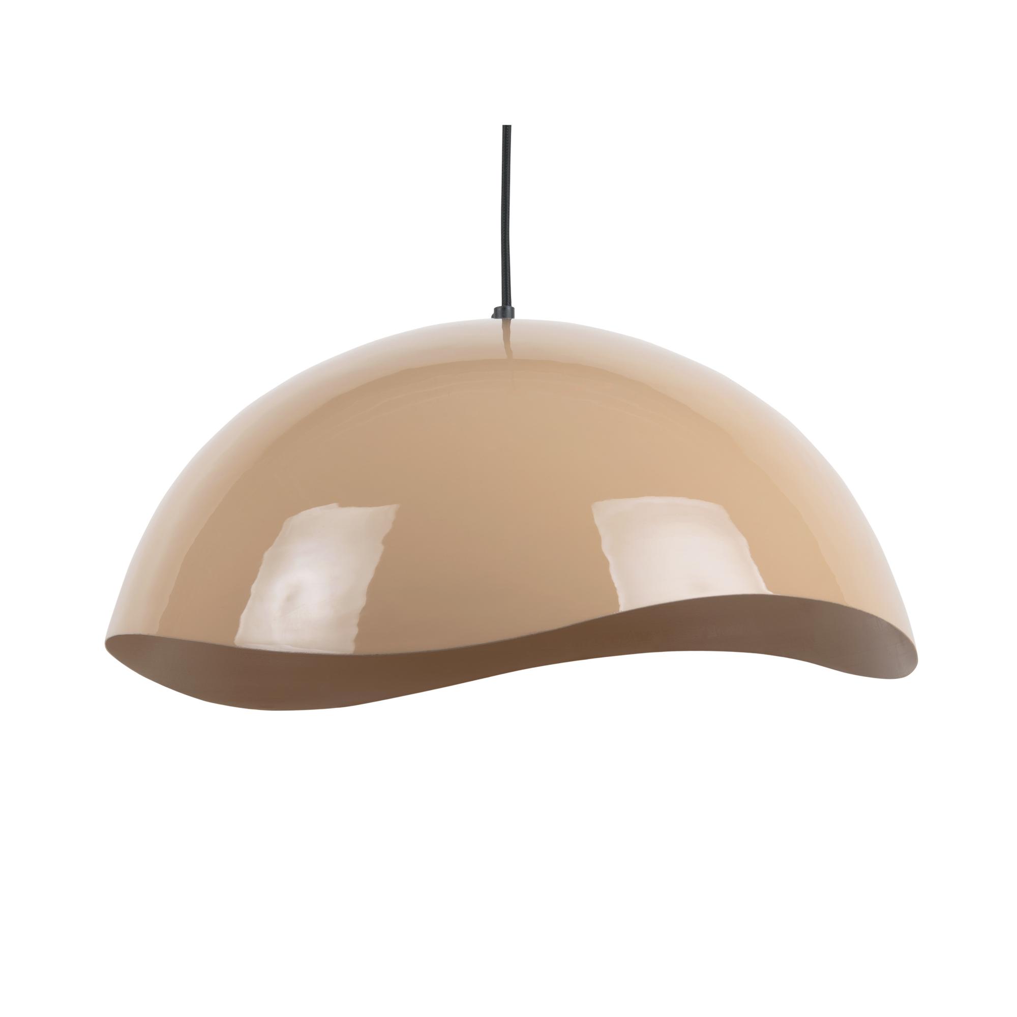 Leitmotiv hanglamp Waved Groot - bruin - Ø50cm