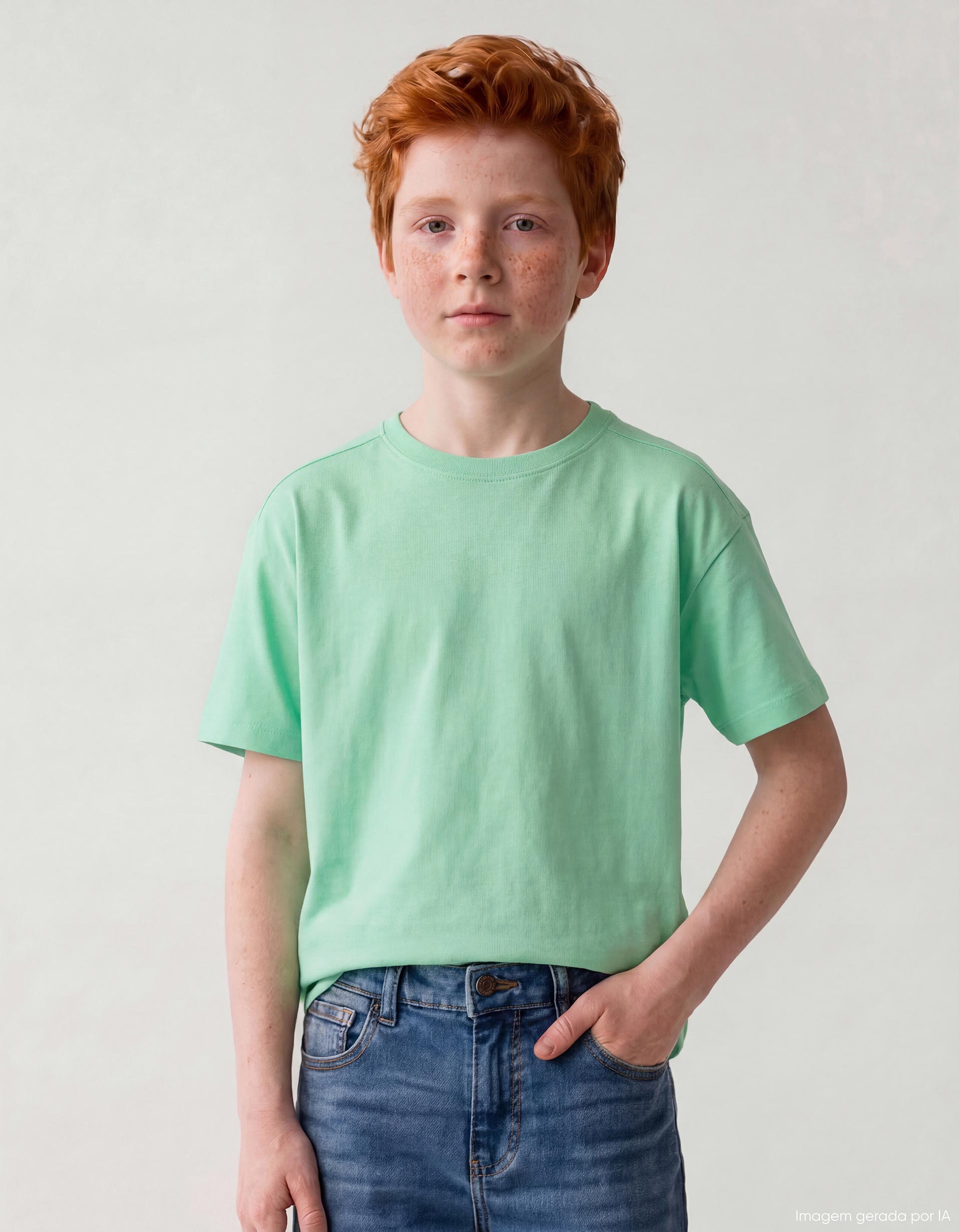 T-shirt, Menino, Verde