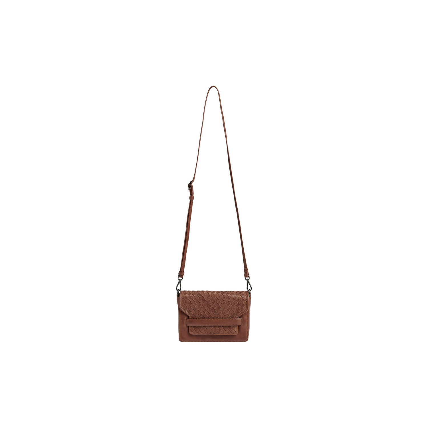 VanyaMBG Crossbody Bag Weave, cognac