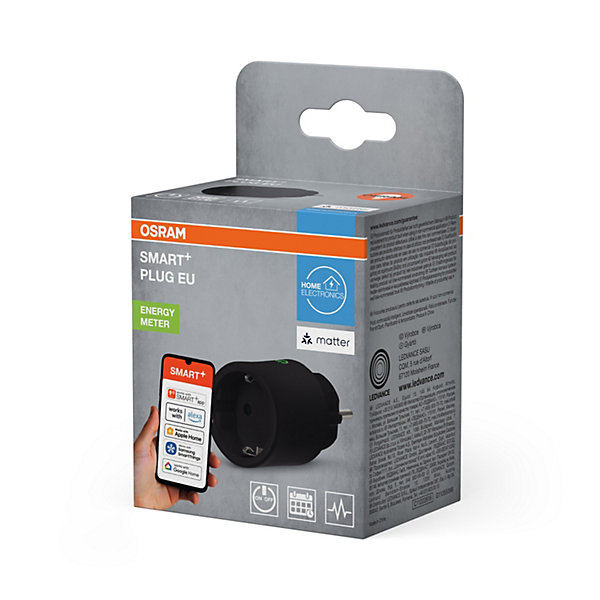 OSRAM Prise EUSMART  Matter Plug 10 A 2 300 W IP20 noire