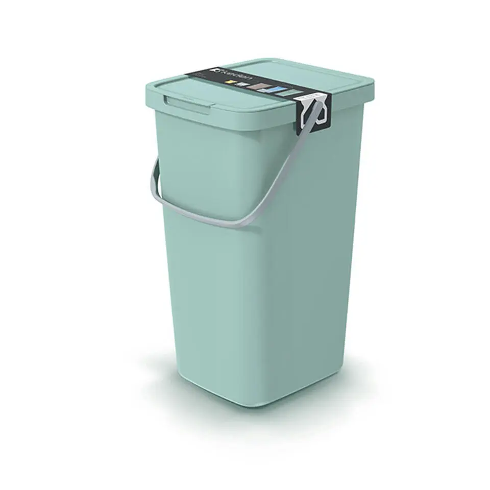 Keden keuken afvalbak - mintgroen - 25L - 26 x 29 x 48 cm