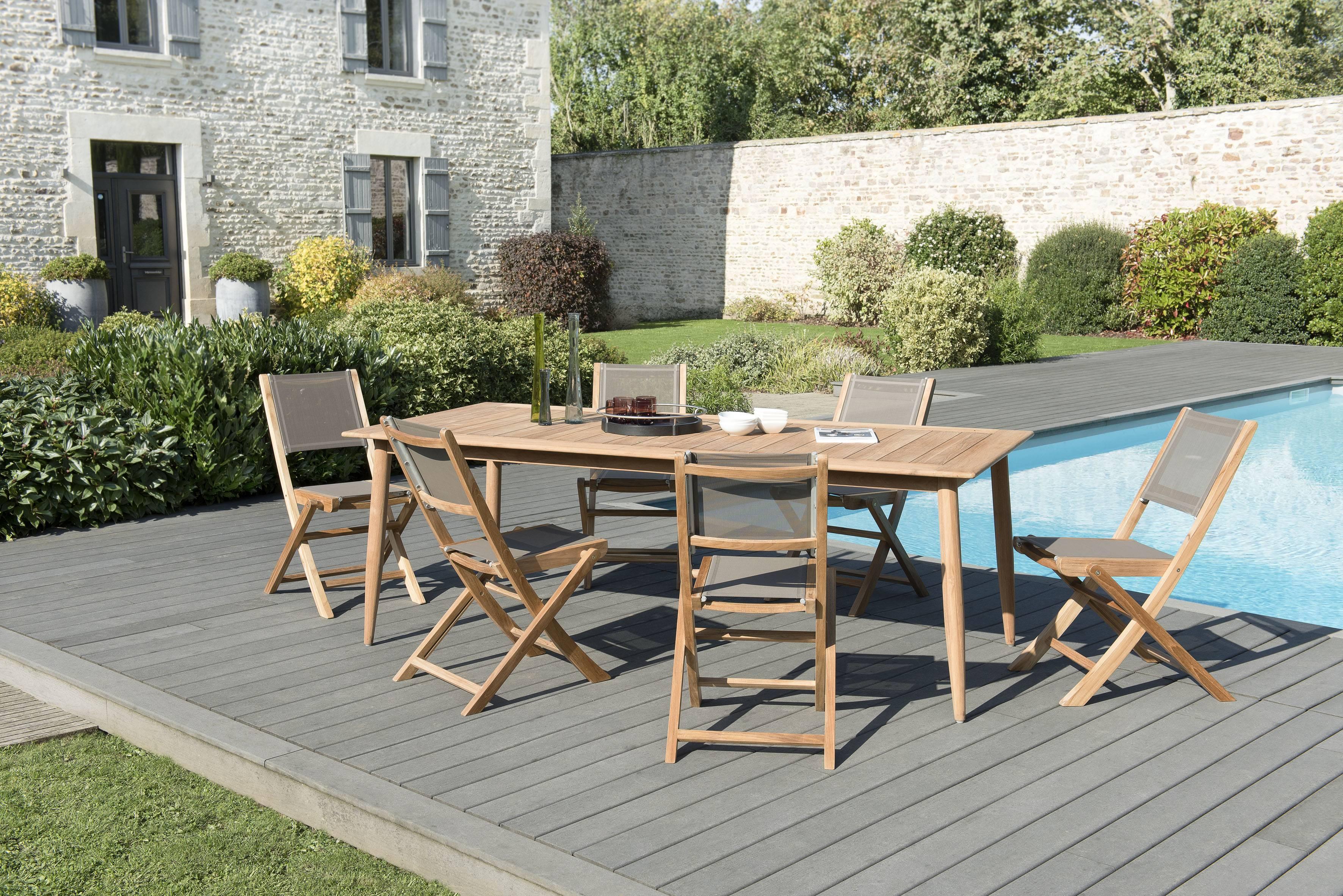 Tuinset Pollan teakhout