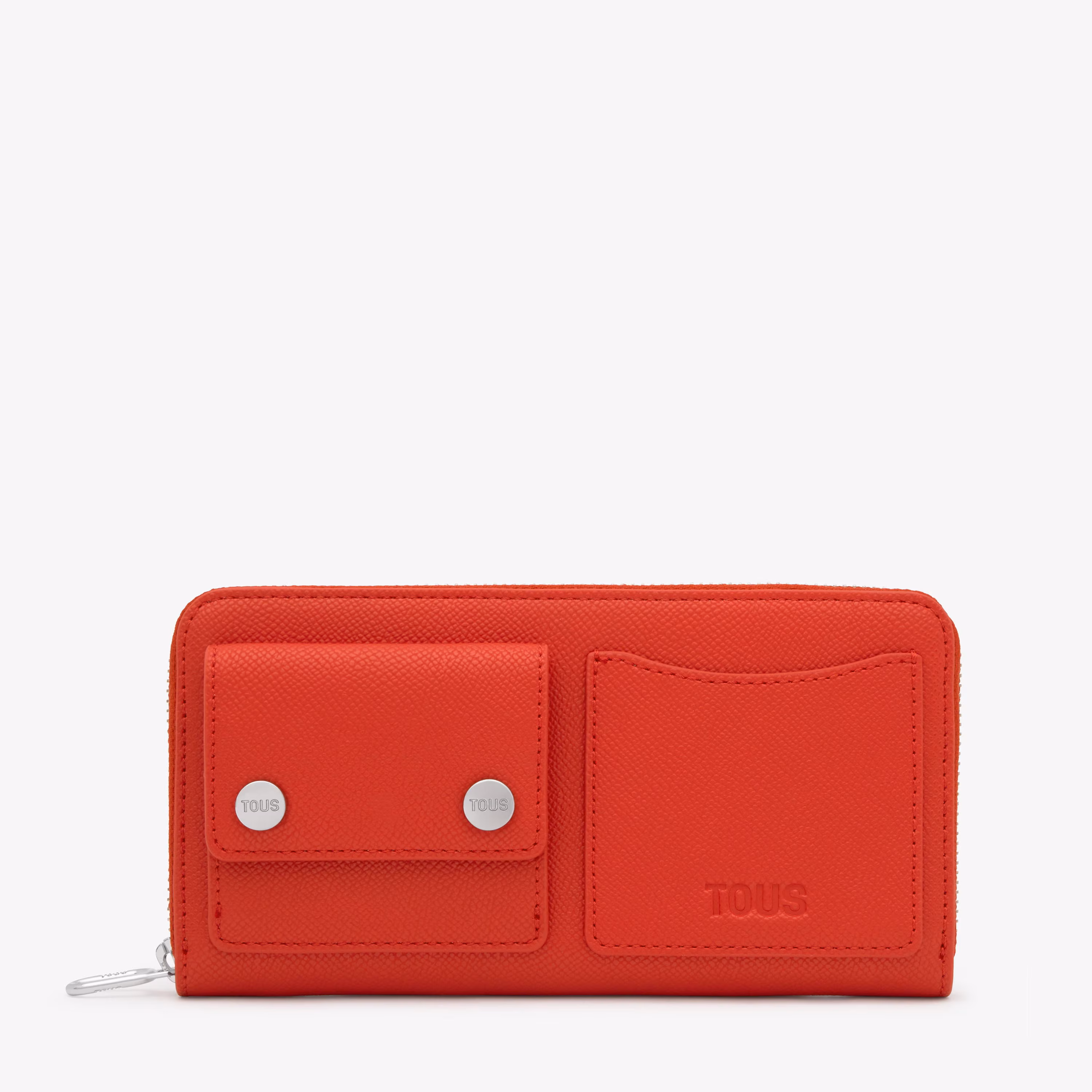 Billetera mediana roja Audree Pockets