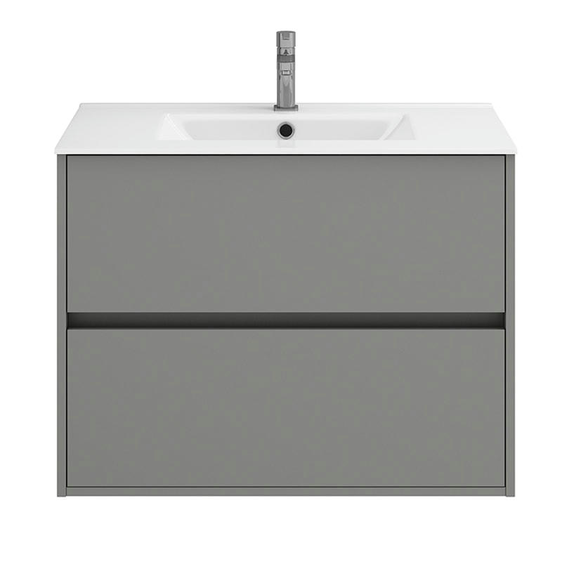 JAZZ - Meuble vasque suspendu 80 cm gris