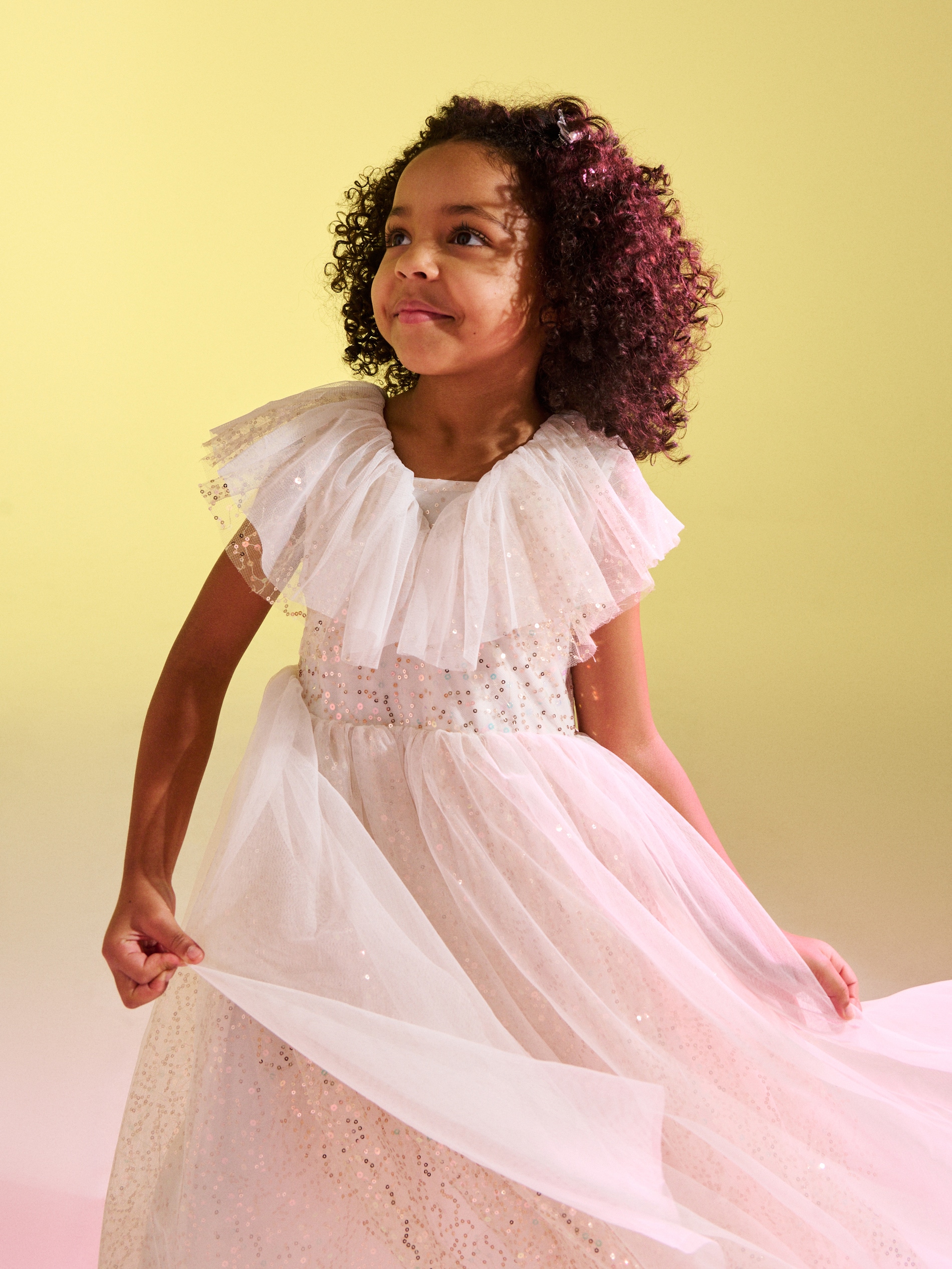 Tiulowa sukienka babydoll