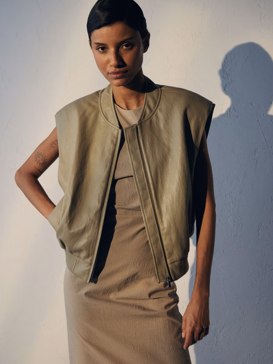 Faux Leather Vest