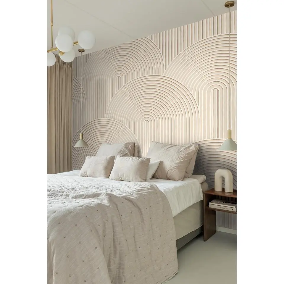 ESTAhome fotobehang 3D-motief lichtbeige - 250 x 279 cm