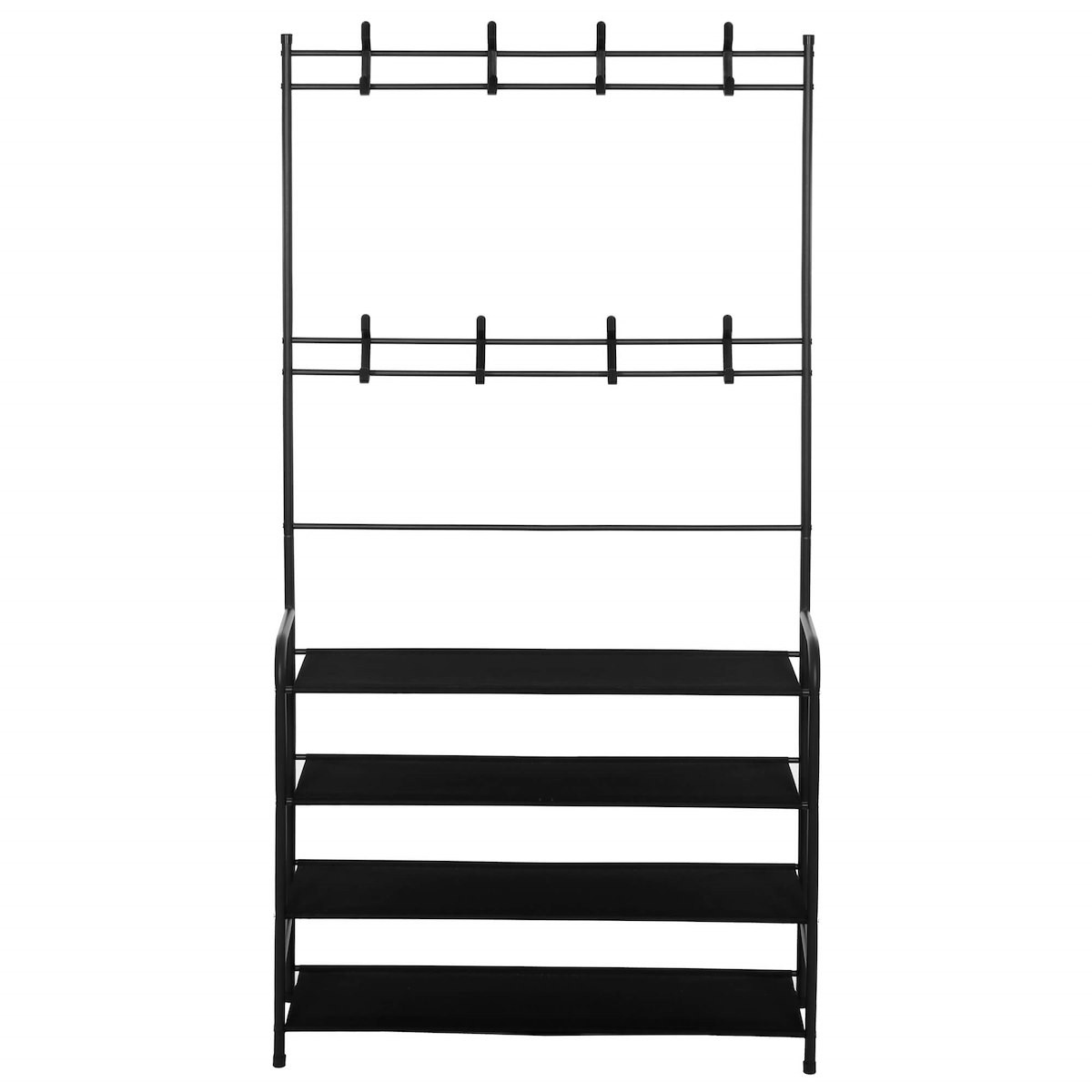 Stojak na ubrania, buty metalowy 150x80x25cm wieszak stojący