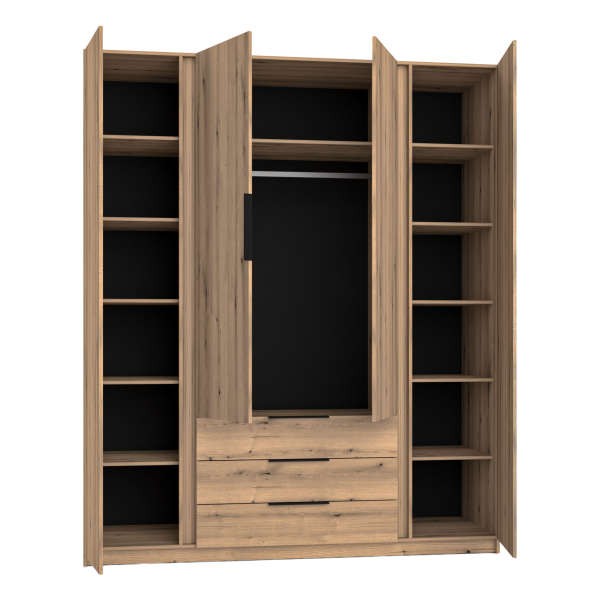 Szafa MAJA 2F2L3S BL/BL