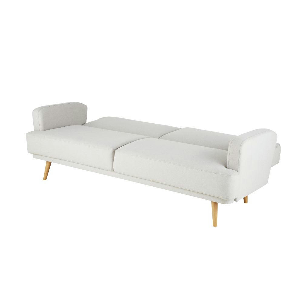 Elvis - Canapé clic-clac 4 places gris clair