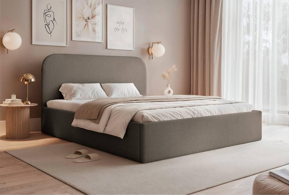 Bedframe Fia 140x200 chenille met opbergruimte