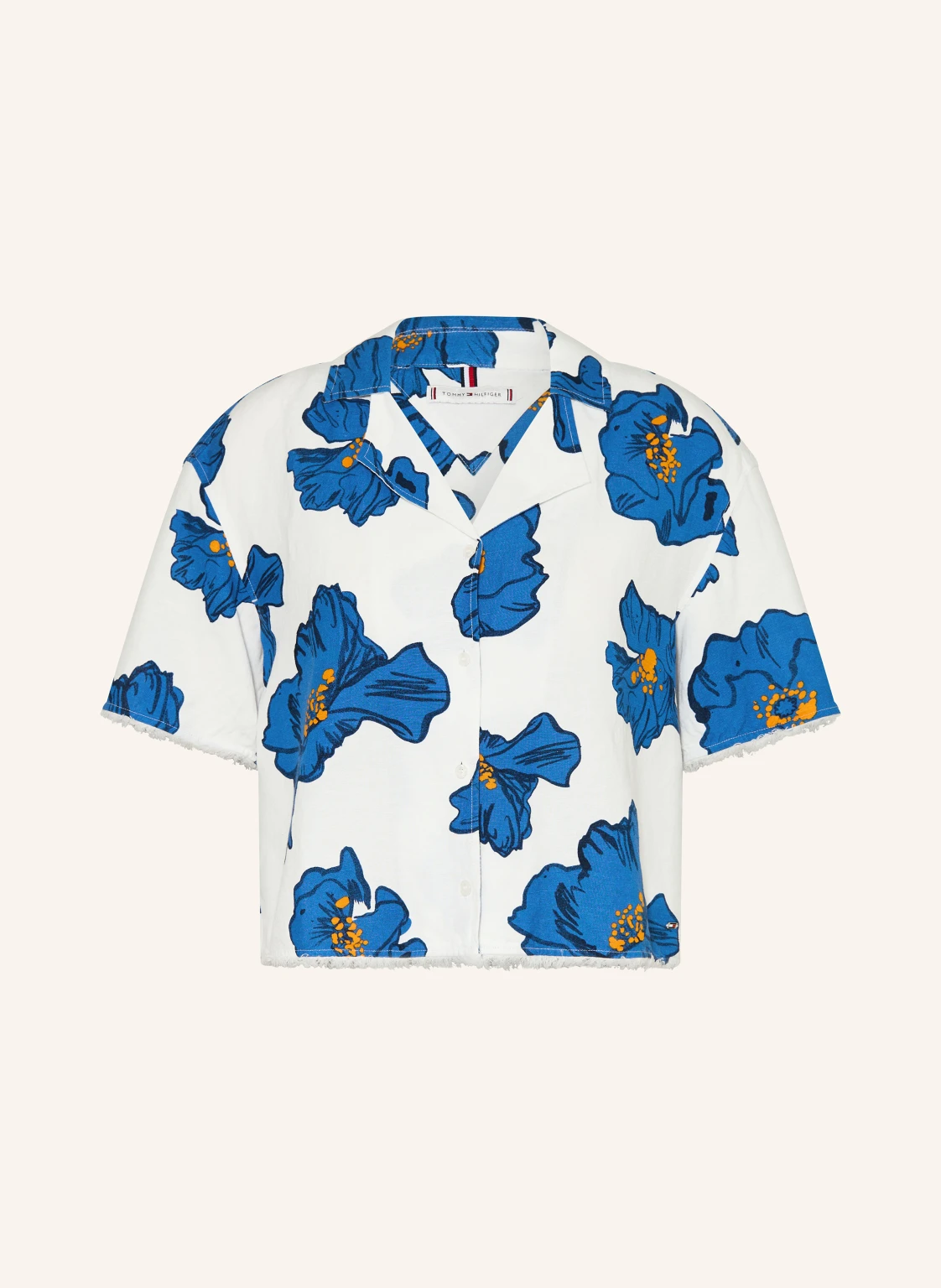 TOMMY HILFIGER Blusenshirt mit Leinen