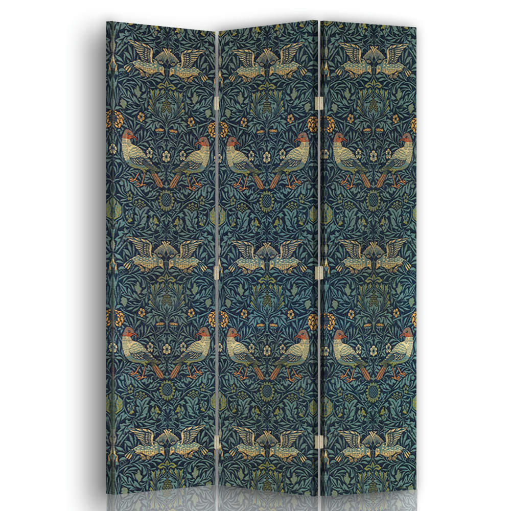 - Paravent - Cloison Bird - William Morris 110x150cm (3 volets)