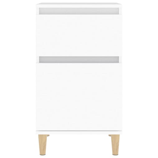 NNEVL Bedside Cabinet White 40x35x70 cm