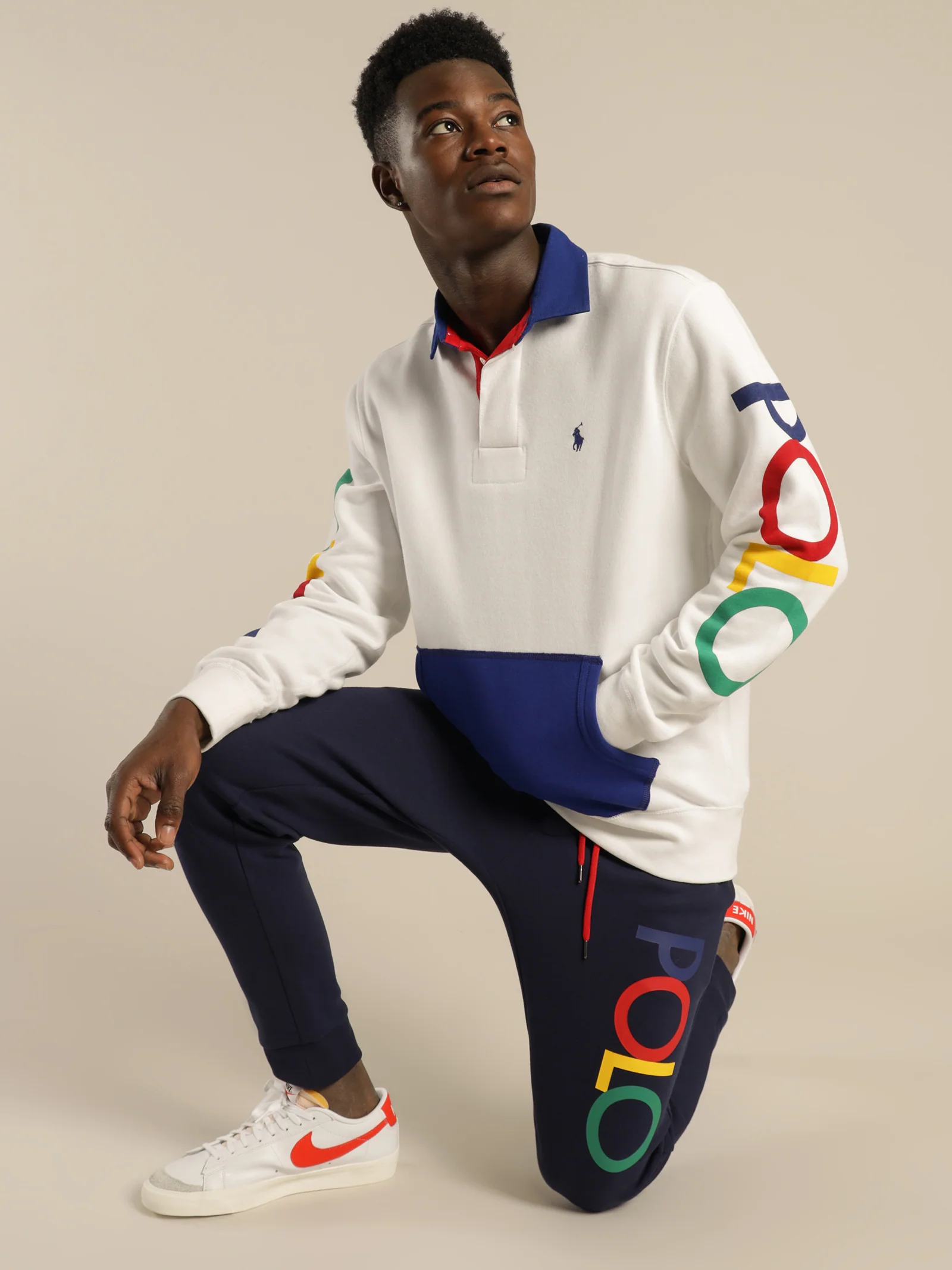 Polo Logo Double Knit Track Pants