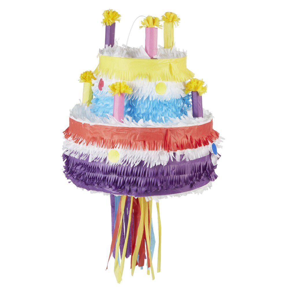 Pi&ntilde;ata gâteau d'anniversaire en carton