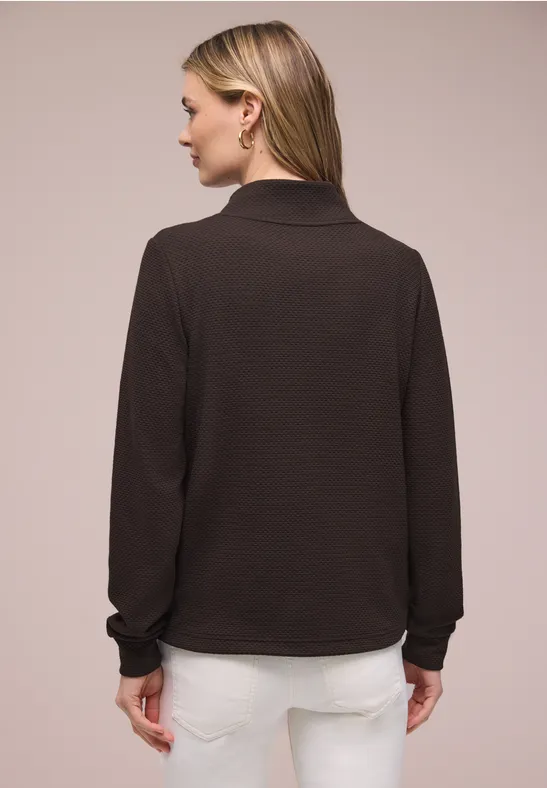 Langarm Jacke mit Turtle Neck