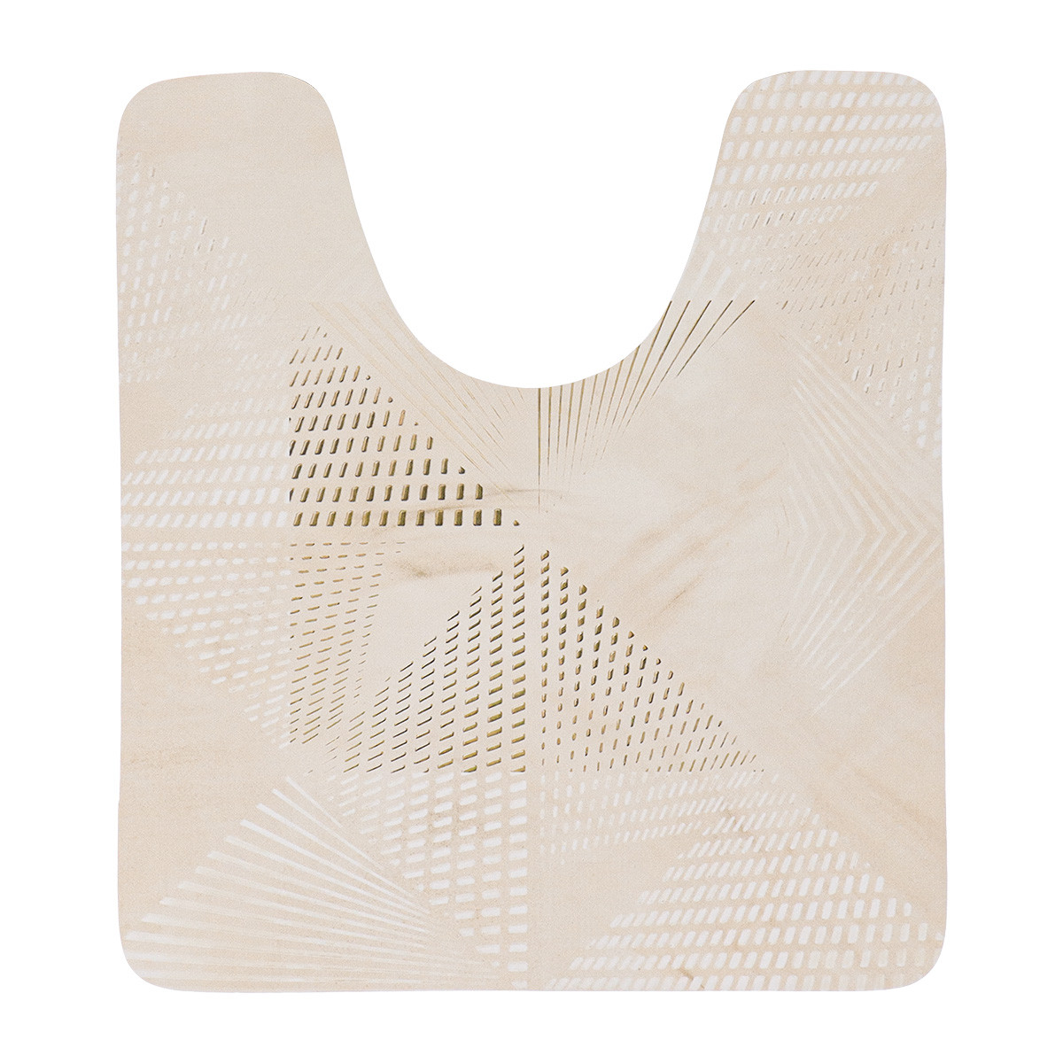 Mata pod WC Velo 45x50 cm beżowy marmur