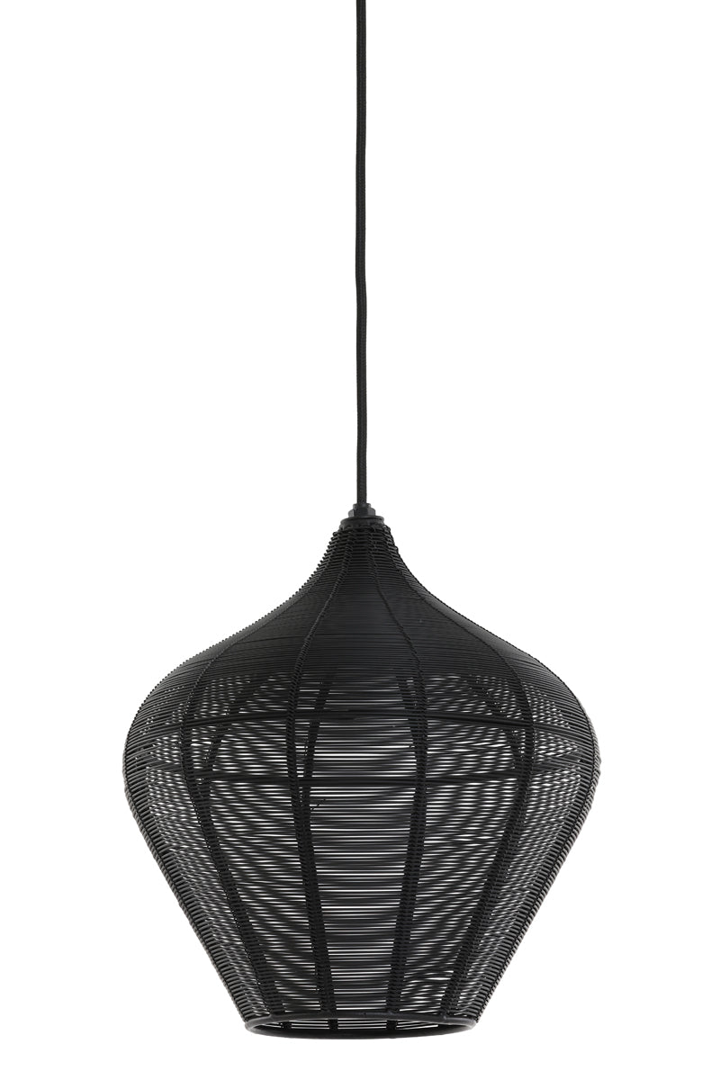 Light & Living hanglamp ALVARO - Ø27x29.5cm - zwart