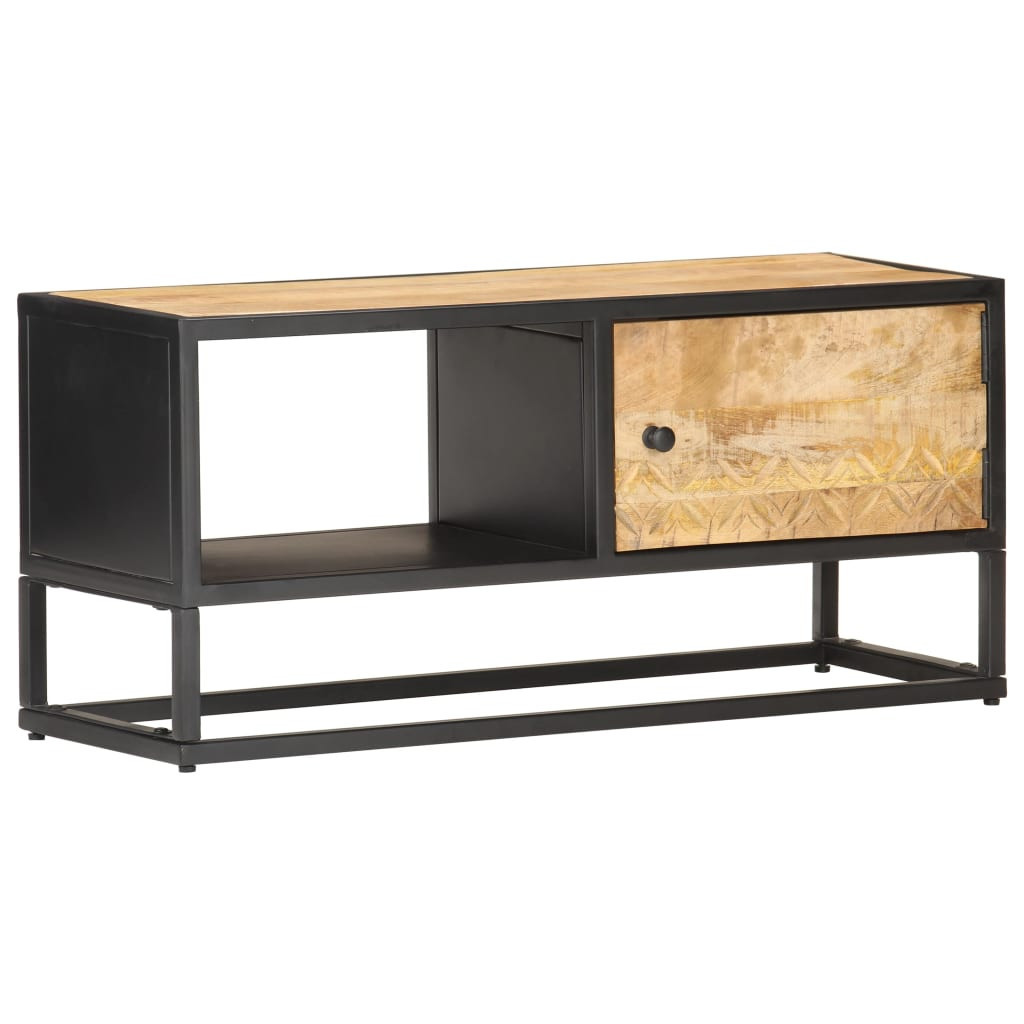 Szafka pod Telewizor Rtv Brąz Mat Szuflady Drzwiczki Nowoczesny 90x30x40cm