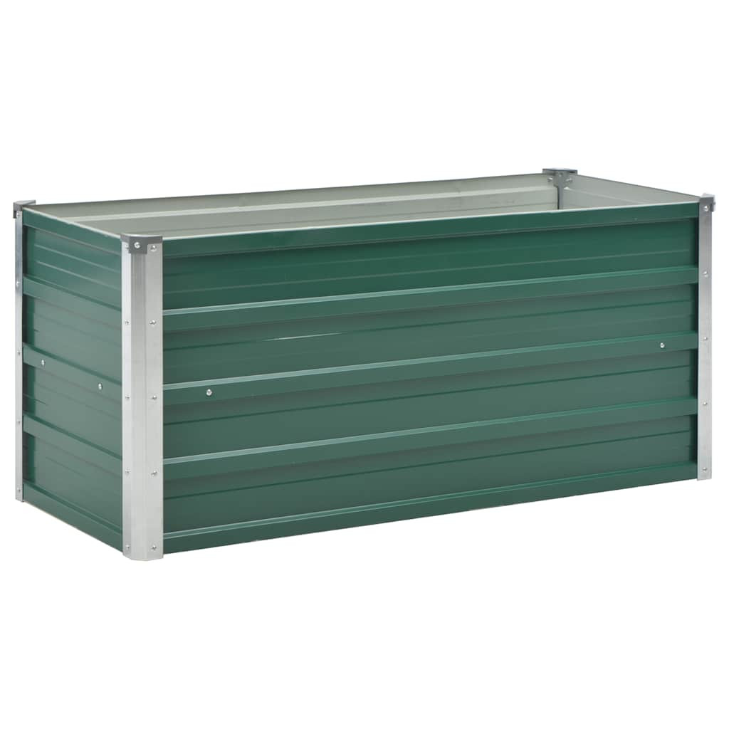 Donica Zielony 100 x 40 x 45 cm Stal vidaXL