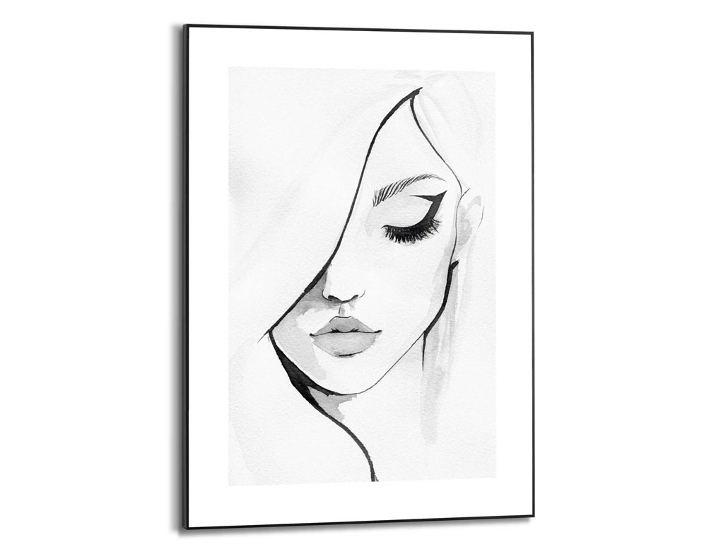 Bild Slim Frame Black Gesicht