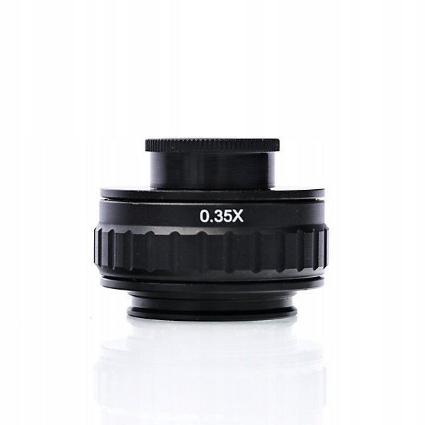 Adaptateur Réglable 0,3x pour Caméra Microscope - Monture C 25 mm, 38 mm, Pour Microscope Stéréoscopique