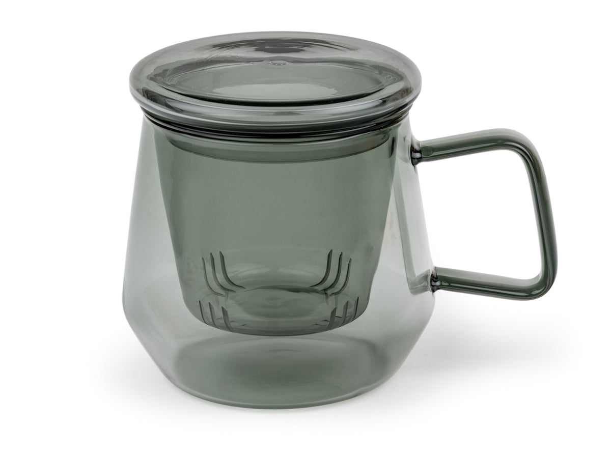 Bredemeijer -Tea for one Livorno glas zwart 290ml
