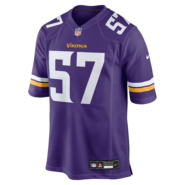 Chaz Chambliss Minnesota Vikings Nike Team Game Jersey -  Purple