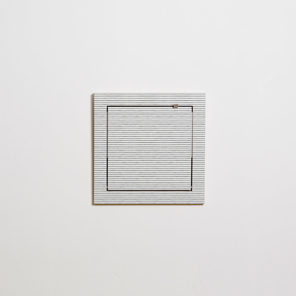 Fläpps plank 40x40-1 - Watercolor Stripes door Kind of Style