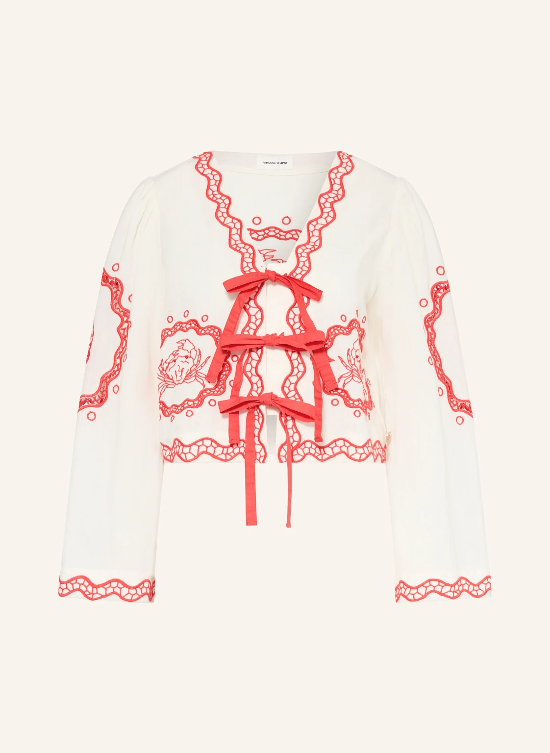 FABIENNE CHAPOT Blusenshirt SERVIETTE mit Stickereien