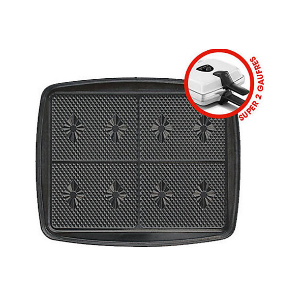 Paire de plaque pour gaufrettes super 2 gaufres Lagrange 030222